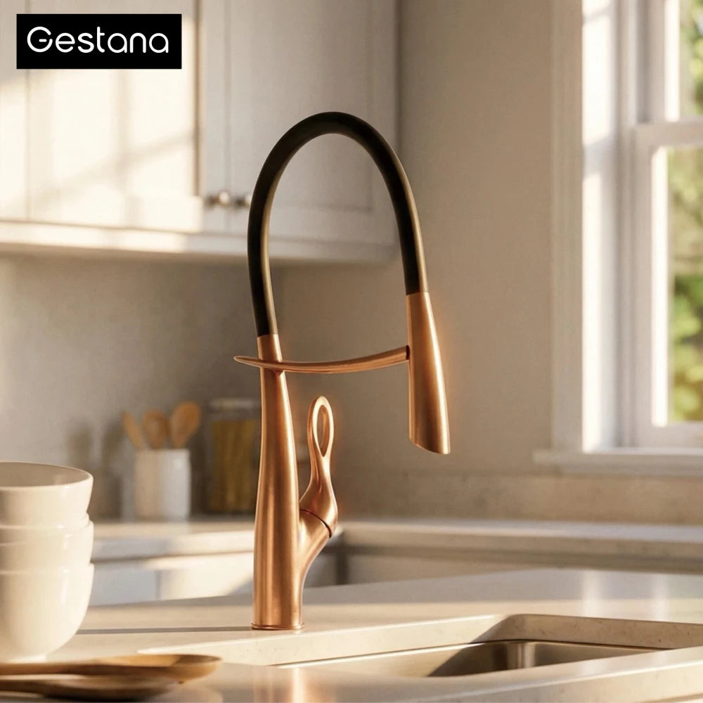 Brushed Gold Kitchen Faucet