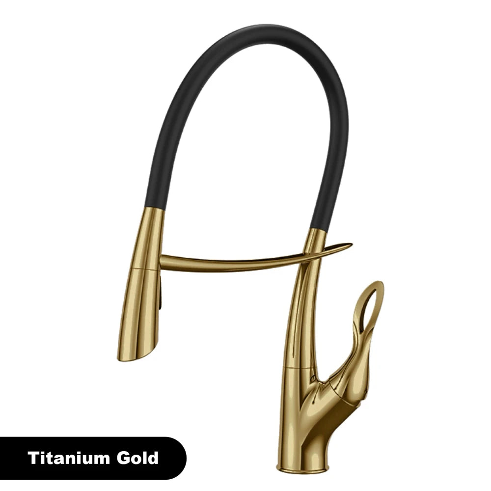 Brushed Gold Kitchen Faucet