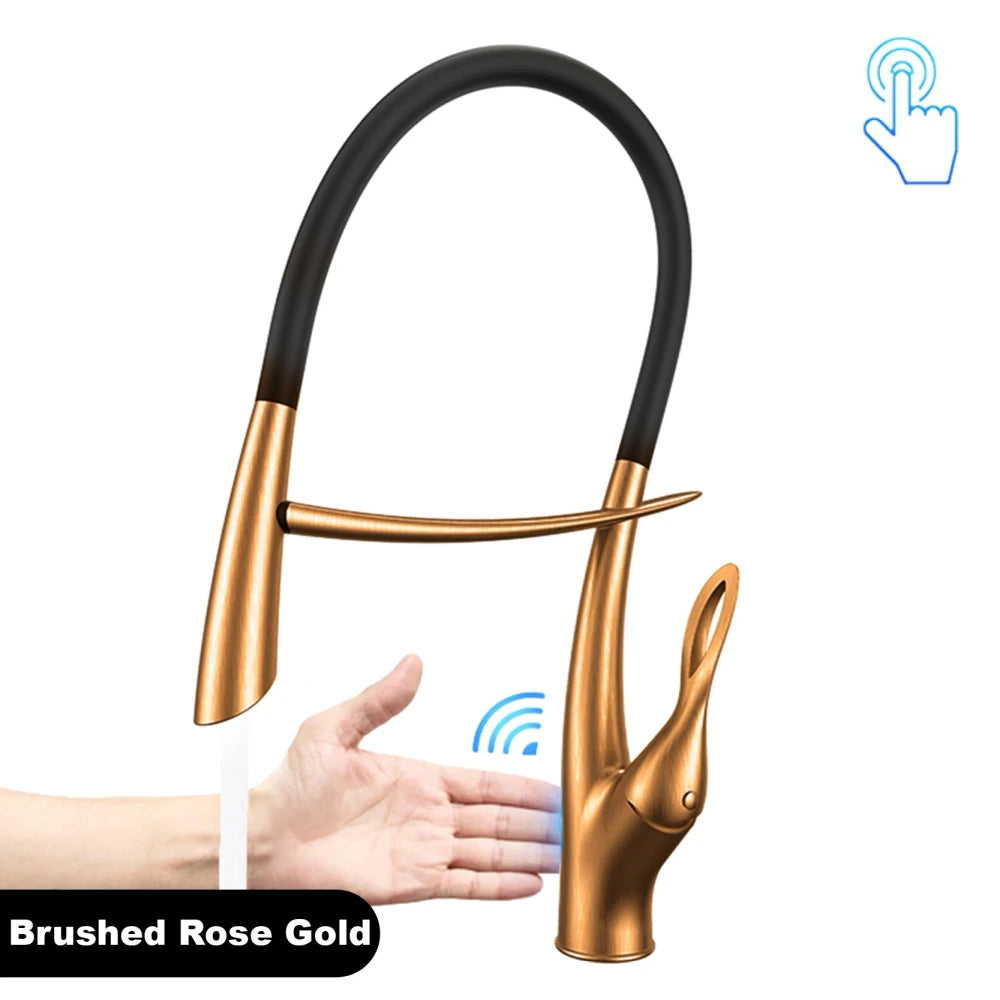 Brushed Gold Kitchen Faucet