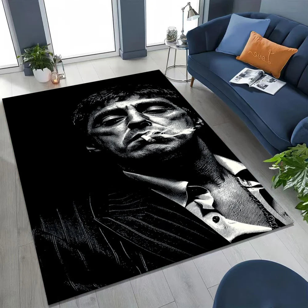 Scarface Movie Art Living Room Rug