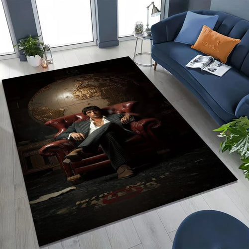 Scarface Movie Art Living Room Rug
