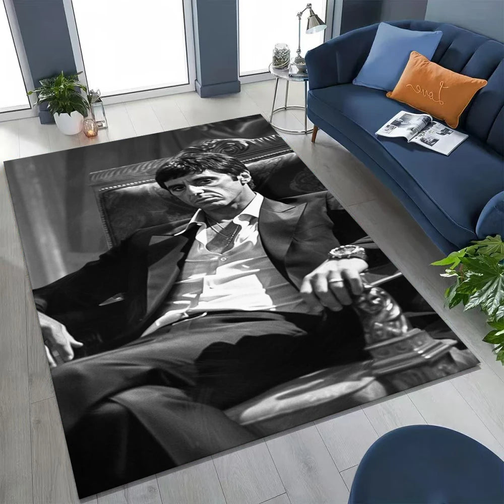 Scarface Movie Art Living Room Rug