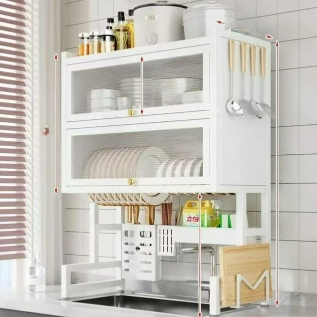 Carbon Steel Over Sink Dish Rack