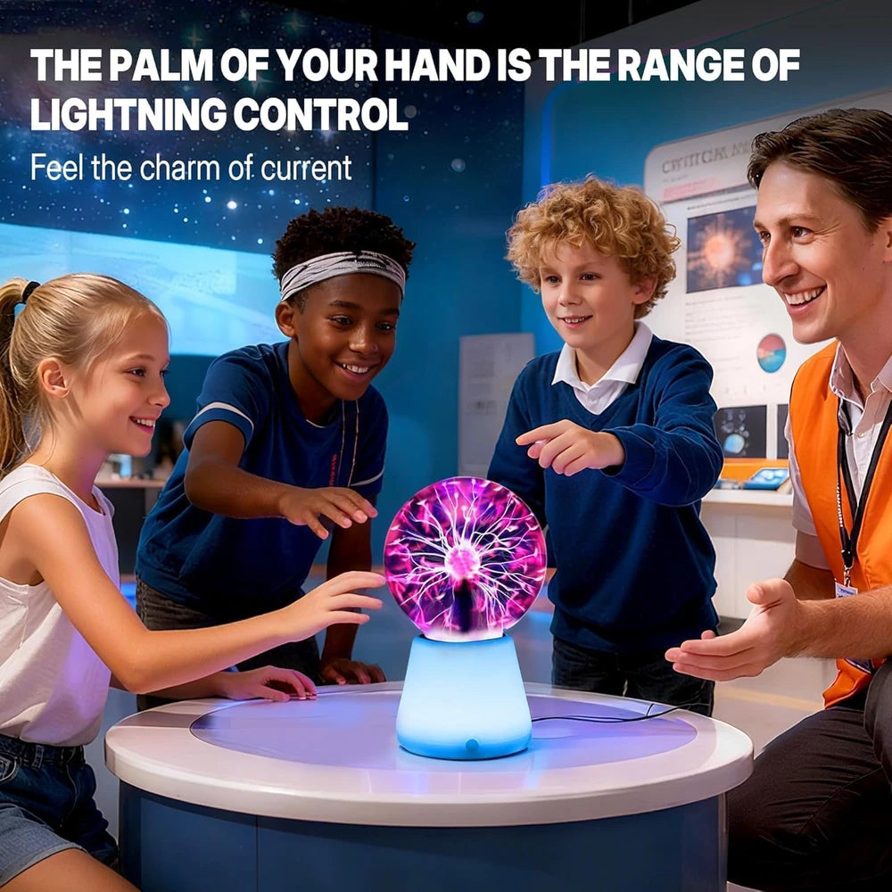 Touch Reactive Plasma Ball Lamp