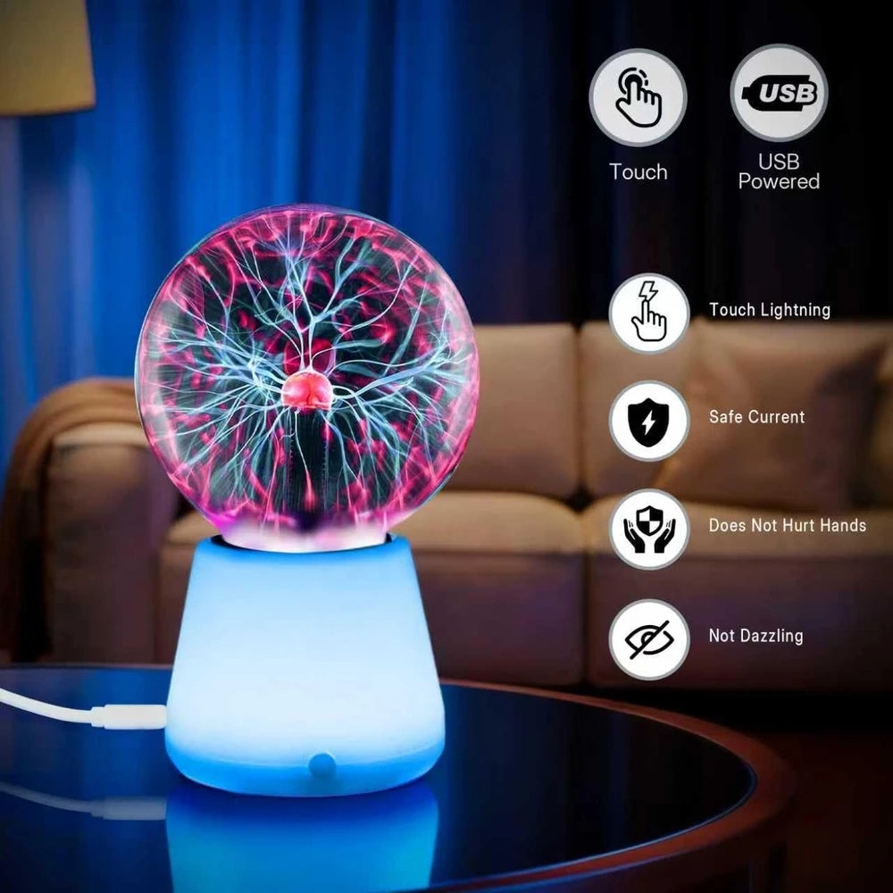 Touch Reactive Plasma Ball Lamp
