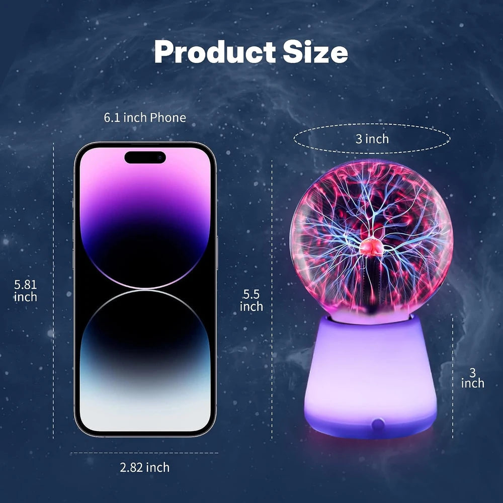 Touch Reactive Plasma Ball Lamp